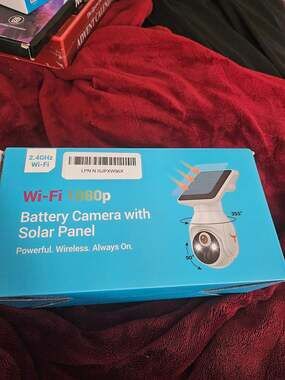 Clover Q50 1080p Battery Powered Wi-Fi Security Camera with Solar Panel